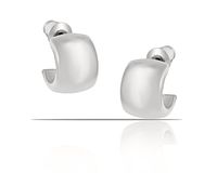 kolczyki półokrągłe z kolekcji classic (p7646ag)