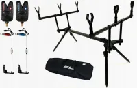 STANOWISKO KARPIOWE ROD POD 3 WĘDKI+ 2x SYGNALIZATOR+ 2x SWINGER+ POKROWIEC