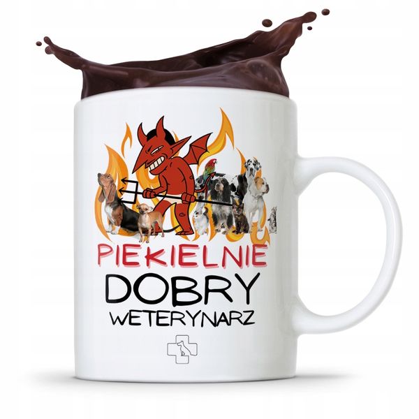 Kubek Dla Weterynarza Piekielnie Dobry Weterynarz Z Nadrukiem Ze Zdjęciem zdjęcie 1