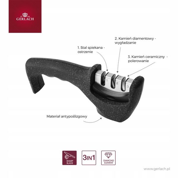 Gerlach ostrzałka do noży GRANITEX 3 w 1 zdjęcie 3