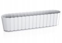 Doniczka podłużna Boardee Case DDEC600 | Biały, Kształt Prostokątny, Wymiary 14.4x58.7x13 cm, Kolor Biały, Prosperplast