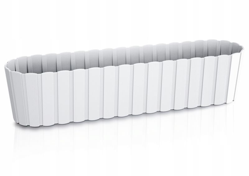 Doniczka podłużna Boardee Case DDEC600 | Biały, Kształt Prostokątny, Wymiary 14.4x58.7x13 cm, Kolor Biały, Prosperplast zdjęcie 1