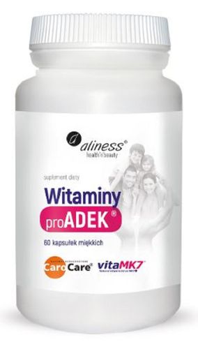ALINESS WITAMINA A D E K2 MK-7 proADEK COMPLEX 60 kapsułek miękkich na Arena.pl