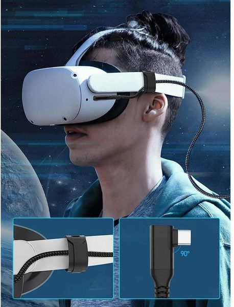 Kabel 6m do Oculus Link / Quest / Quest 2 / Quest 3 Steam VR USB 3.2 USB-C zdjęcie 3