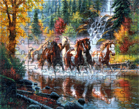 Puzzle Konie