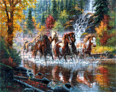 Puzzle Konie