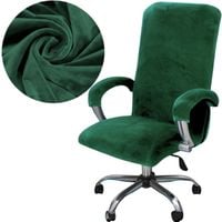 POKROWIEC NA FOTEL OBROTOWY WELUR AKSAMIT ZIELONY