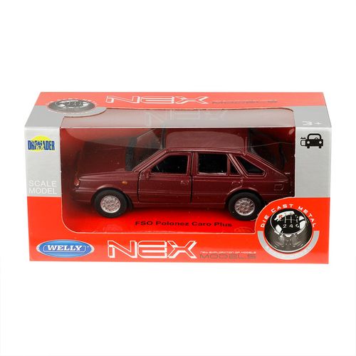 Model 1:34, PRL Polonez Caro Plus, bordowy na Arena.pl
