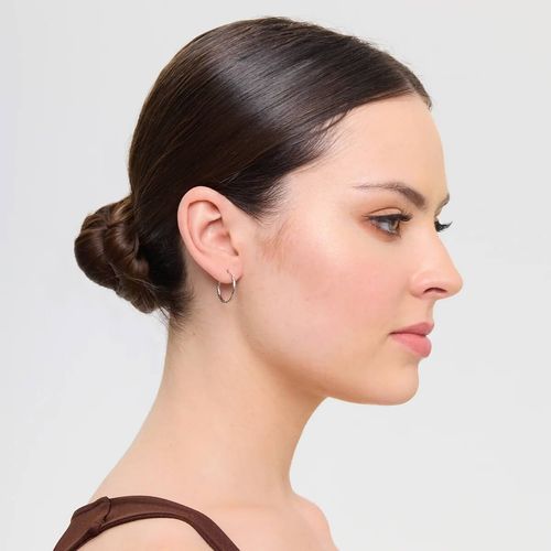 srebrne kolczyki koła rodowane 18mm na Arena.pl