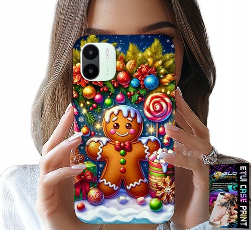 ETUI DO XIAOMI REDMI A2 - PIERNIK, CUKIERKOWE WZORY ŚWIĘTA + FOLIA na Arena.pl
