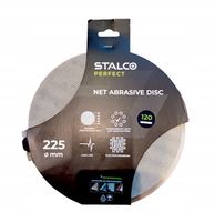 2X KRĄŻEK ŚCIERNY SIATKOWY 225 MM GR. 120 NA RZEP DO SZLIFOWANIA STALCO 5 S