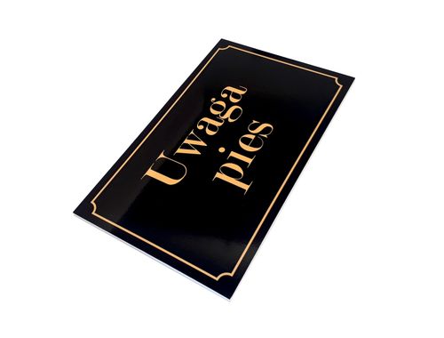 uwaga pies tabliczka na Arena.pl