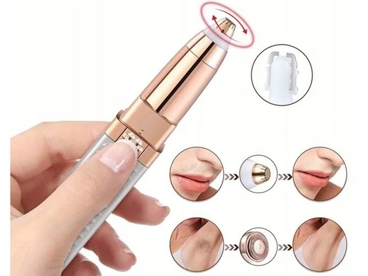GOLARKA DO TWARZY I BRWI TRYMER DAMSKI 2w1 USB zdjęcie 5