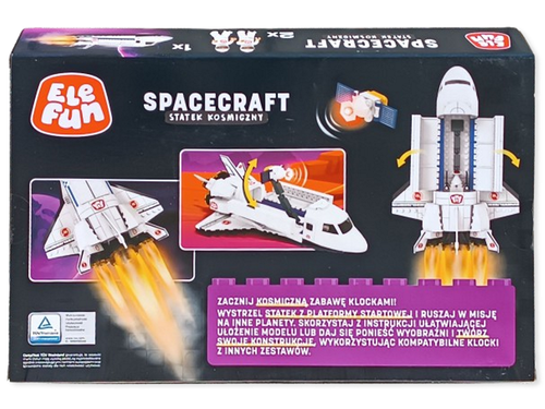 Klocki Elefun Spacecraft - Statek Kosmiczny C0828 na Arena.pl