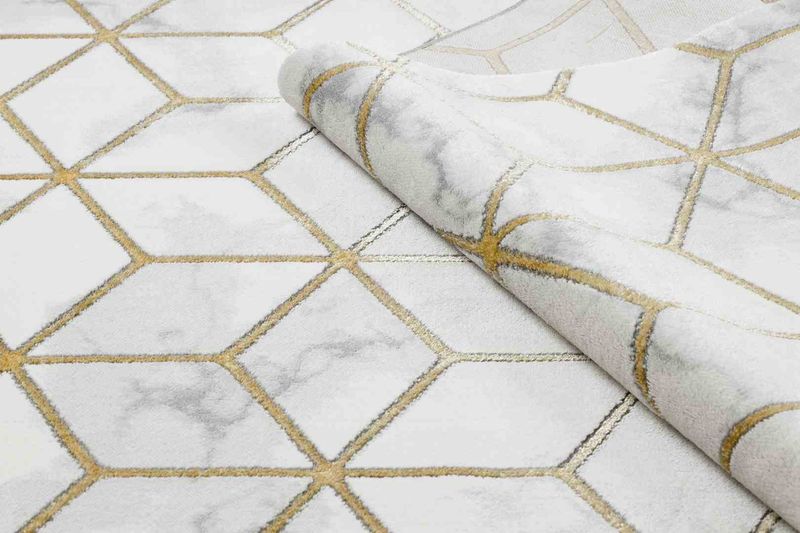 RUG/LU/ESTEMA/CUBES/CREAM+GOLD/80x150 zdjęcie 8