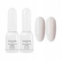 Didier Lab Zestaw: Wegański Lakier Klasyczny, Baza 10 ml + Top Coat 10 ml