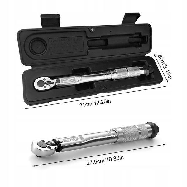 Klucz Dynamometryczny z Blokadą Blokada 5-25 Nm 1/4" Dwukierunkowy z Etui zdjęcie 11