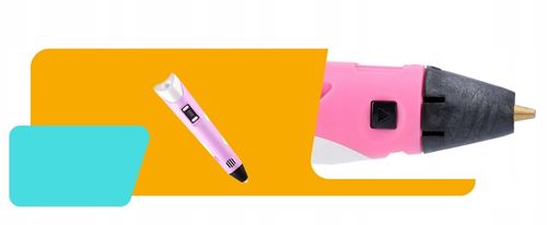 DŁUGOPIS 3D DLA DZIECI DRUKARKA 3D PEN RÓŻOWY + WKŁADY 110M ZESTAW XL na Arena.pl