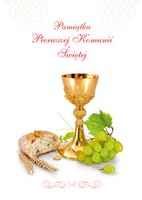 Opłatek na Tort Pierwsza Komunia Święta Komunijny Biblia Hostia Format A4