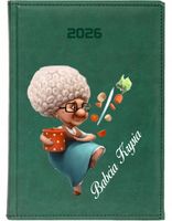 DUŻY KALENDARZ A4 2026 DZIENNY PLANER NADRUK UV PREZENT DLA BABCI + IMIE