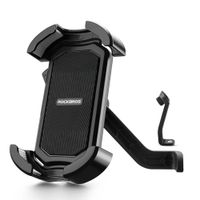uchwyt motocyklowy na telefon mocowany na lusterko - czarny