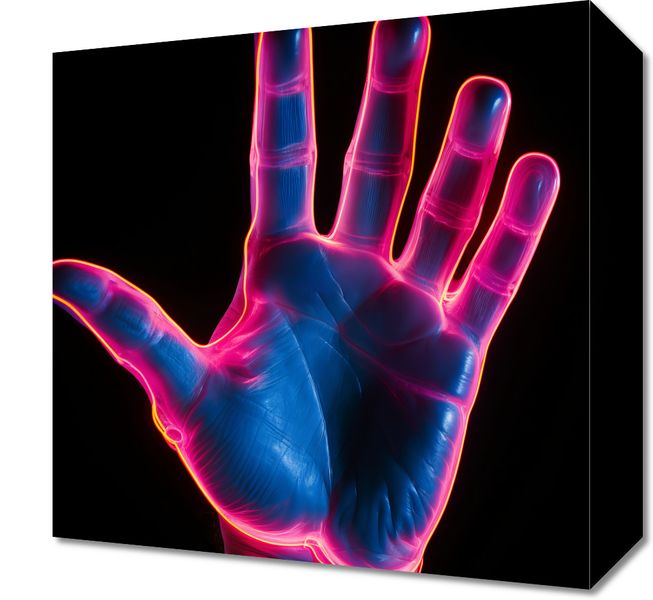 Obraz 30x30cm Dotyk Przyszłości zdjęcie 1