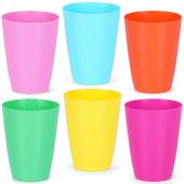 6x Kubki Piknikowe Turystyczne Plastikowe Wielorazowe do Napojów 260 ml