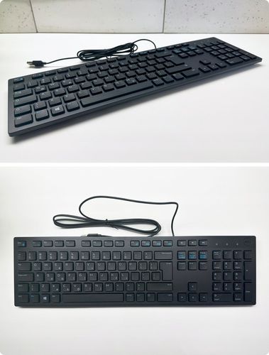 DELL PRO series| Cicha biurowa klawiatura USB 1,8m | CZARNA SLIM REGULOWANA na Arena.pl