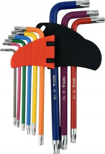 YATO ZESTAW KLUCZE IMBUSOWE TORX + IMBUS Z KULKĄ DŁUGIE T10-T50 1,5-10 18sz na Arena.pl