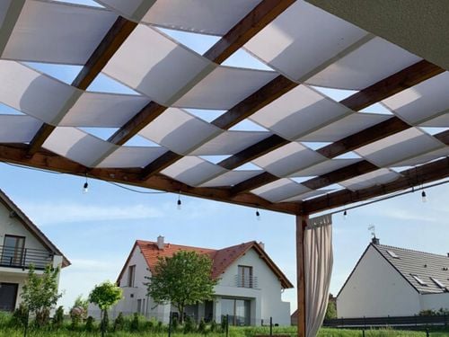 PAS ALTANOWY ŻAGIEL PRZECIWSŁONECZNY WODOSZCZELNY NA PERGOLĘ BIAŁY 0,4X5 na Arena.pl