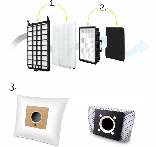 Odkurzacz workowy Cichy Yoer HEPA +6 szczotek INTELIGENTNY +PILOT na Arena.pl