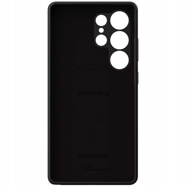Spacecase Silicone Mag Galaxy S25 Ultra Black zdjęcie 7