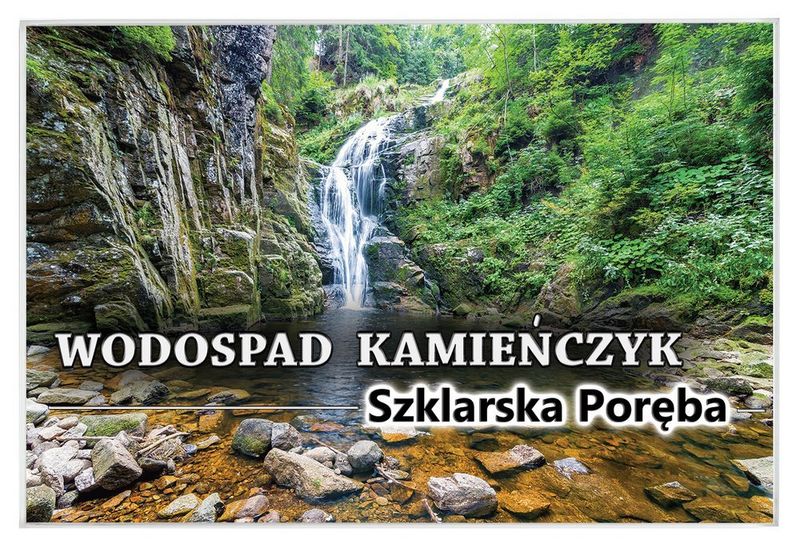 Wodospad Kamieńczyk - magnes szklany zdjęcie 1