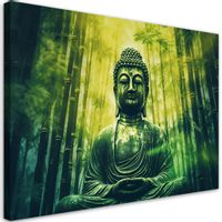 Emaga Obraz na płótnie, Budda i bambusy zen - 60x40
