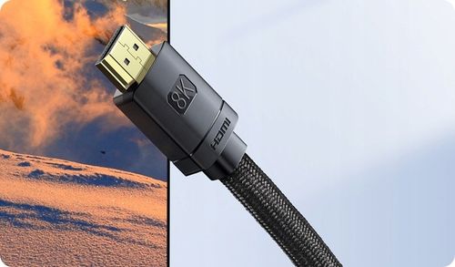 MOCNY KABEL PRZEWÓD BASEUS HDMI do HDMI 2.1 8K 60Hz UHD 3D 48GB eARC na Arena.pl