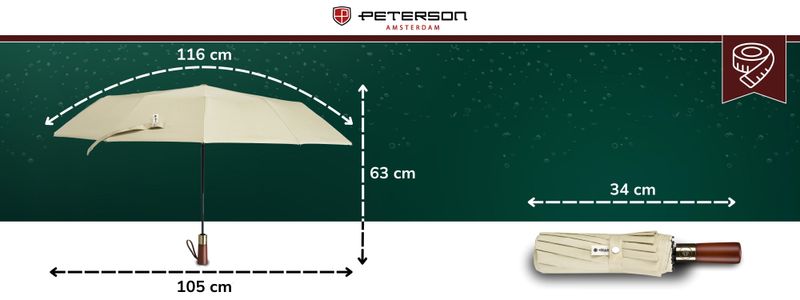 parasolka ptn umb-01t-6096 white zdjęcie 3