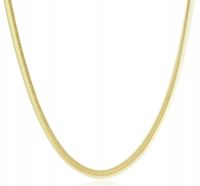 NASZYJNIK ŻMIJKA ZŁOTA LEJĄCA 3 mm STAL 316 L