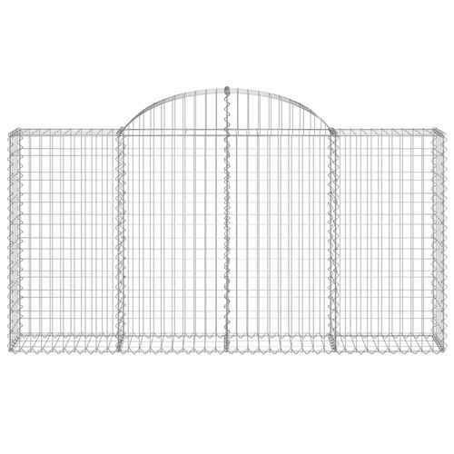 Kosze gabionowe, 10 szt, 200x30x100/120cm, galwanizowane żelazo na Arena.pl