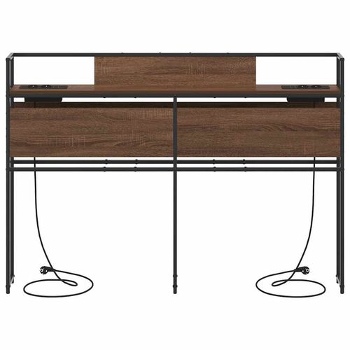 Zagłówek do przechowywania z półką Brązowy dąb 135 cm na Arena.pl