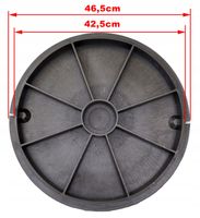 POKRYWA dekiel studzienka WŁAZ rura karbowana 425