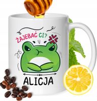 Kubek Dla Alicji Koleżanki Przyjaciółki Prezent Z Nadrukiem Biały 330Ml