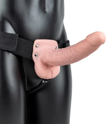 realrock pasek z anatomicznym elementem - model 23 cm z kulkami na Arena.pl