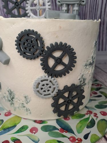 Zestaw na tort Robot + koła zębate na Arena.pl