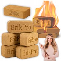 BrikPro - brykiet 6 godzinny 24 kostki waga zestawu - 20,16 kg