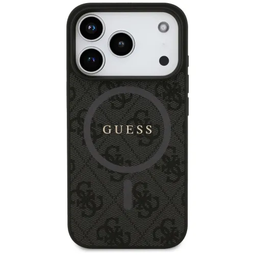 etui guess 4g ring classic logo magsafe  do iphone 17 pro - czarne na Arena.pl