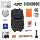 Plecak ewakuacyjny przetrwania Brandit US Cooper 40 l Black z wyposażeniem