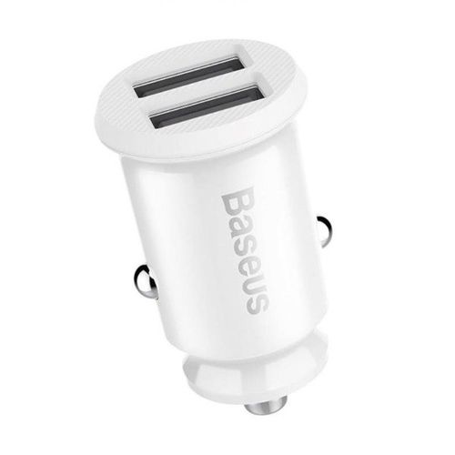 Ładowarka Samochodowa Baseus Grain 2X Usb 5V 3.1A (Biała) na Arena.pl