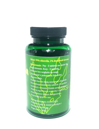 Chlorella dla psa i kota 600 tabletek Do michy na Arena.pl