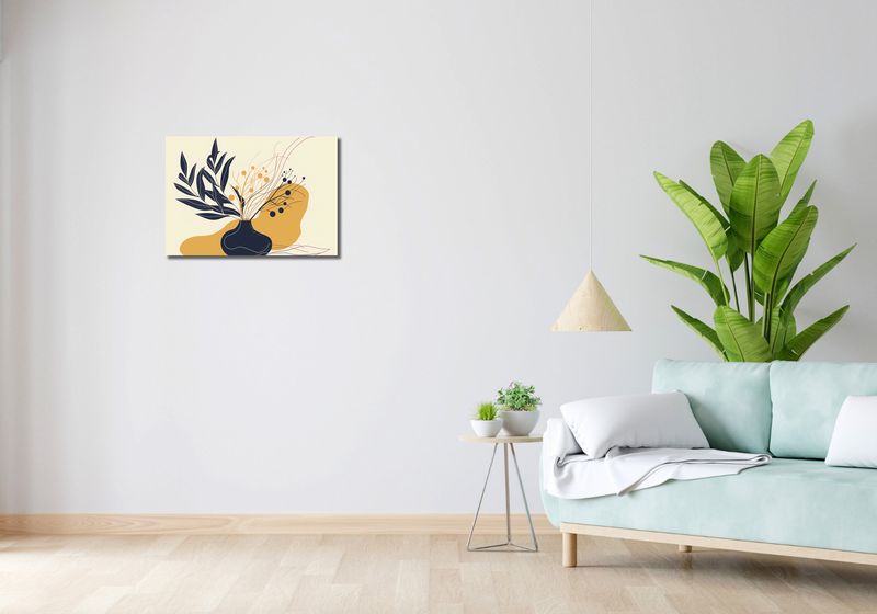 Obraz 60x40cm Spokój Ciemnych Liści zdjęcie 2