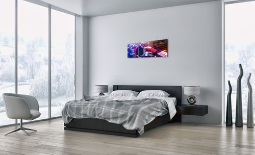 Obraz Na Płótnie - Studio Nagrań  - 90X30 Cm - Ca90X30-2412 na Arena.pl